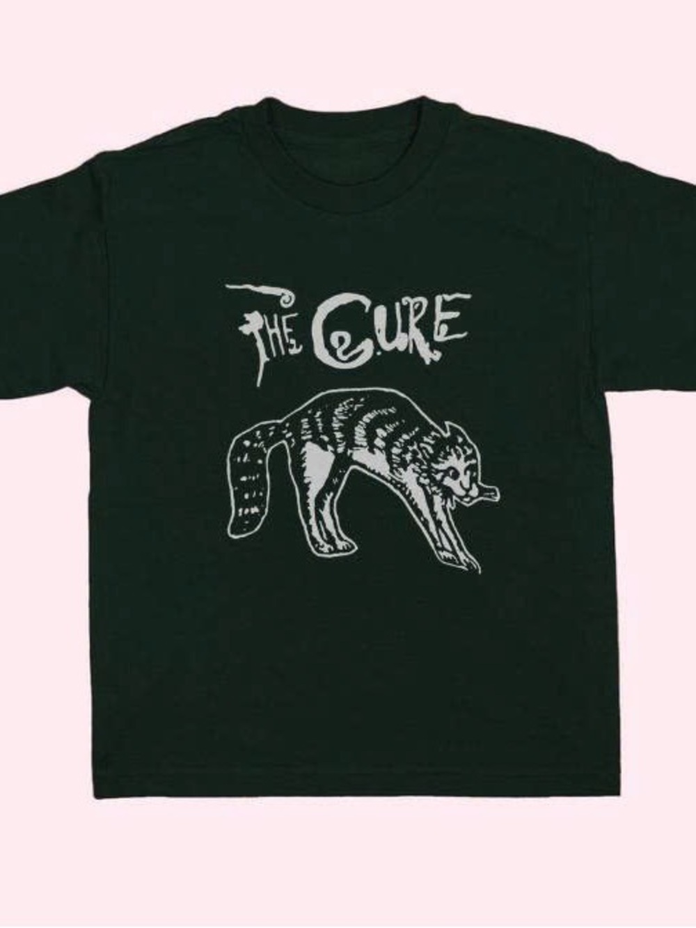Black Cat Graphic Tee - Band Logo Shirt